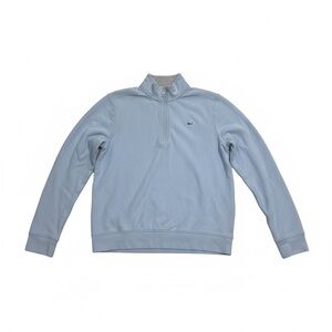 Youth Large Vineyard Vines Light Blue Quarter-Zip Top